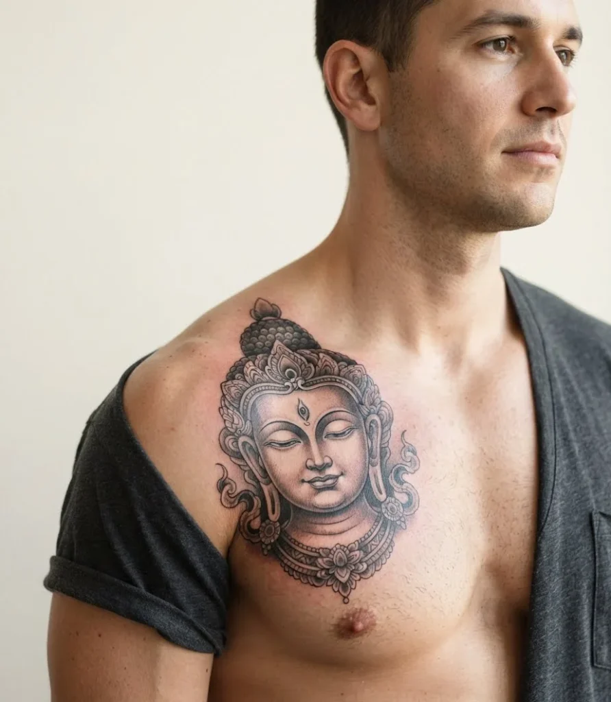 Buddha Shoulder Tattoo