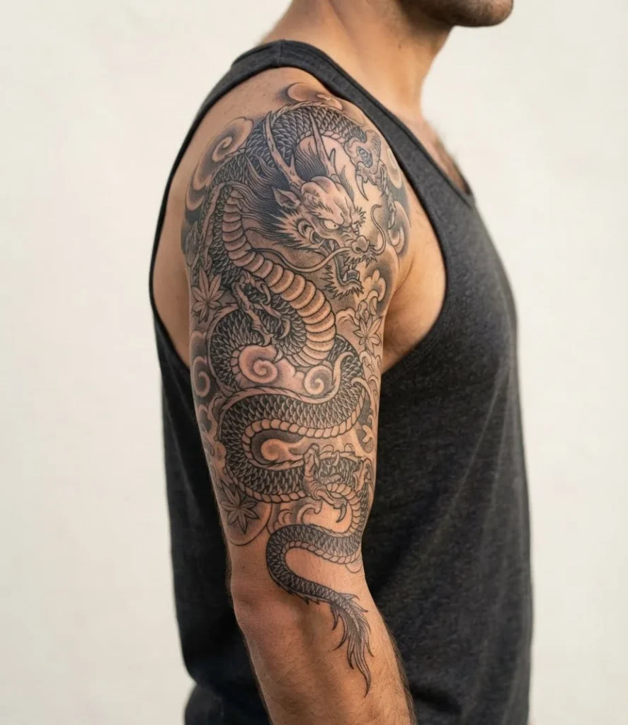Dragon Shoulder Tattoo