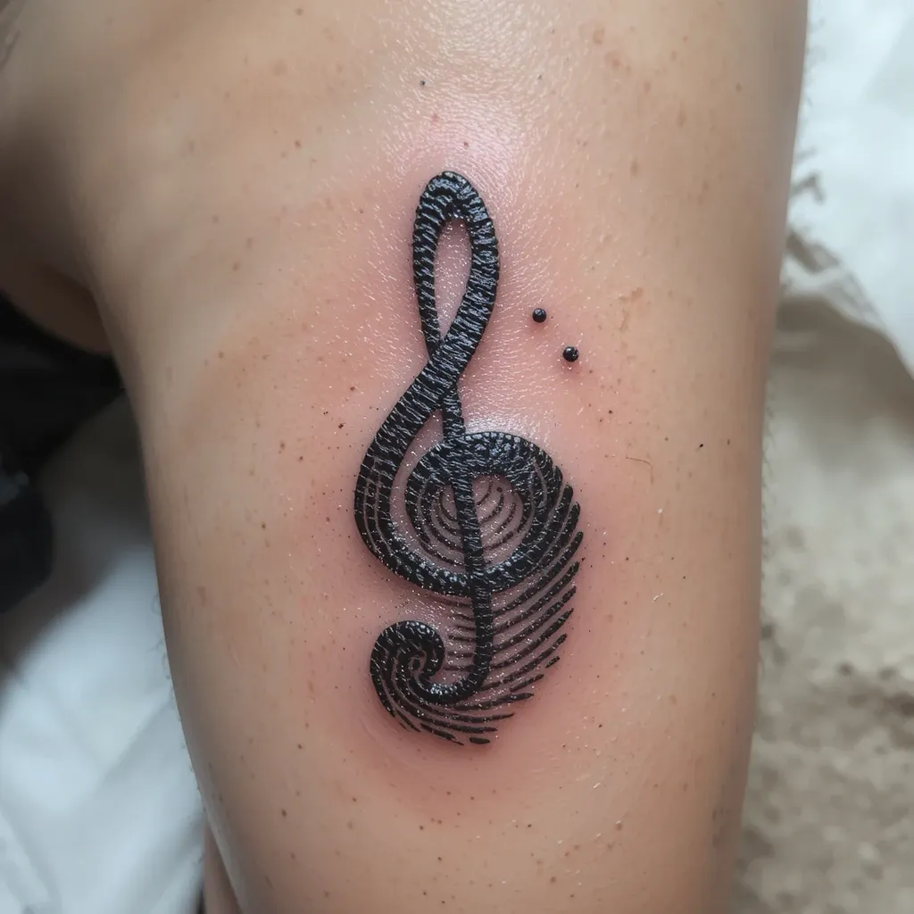 Fingerprint Music Note