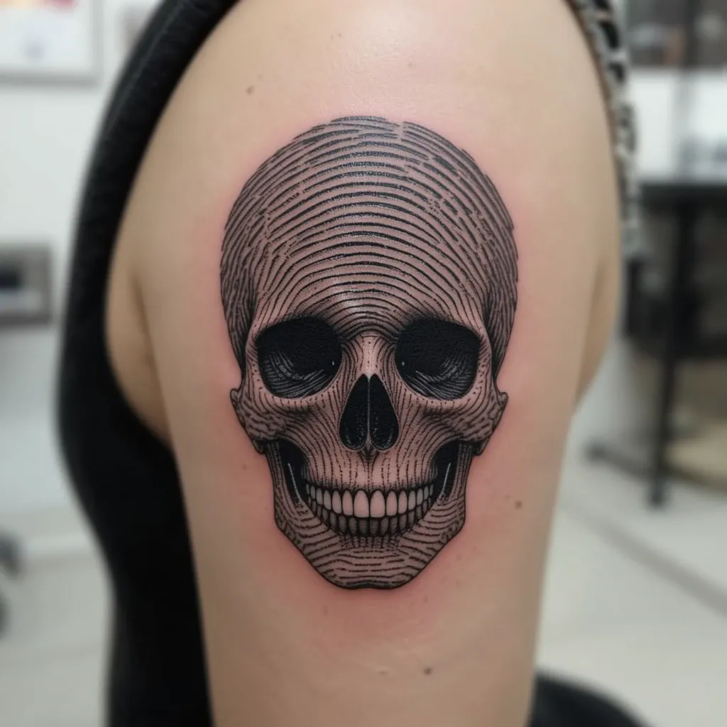 Fingerprint Skull