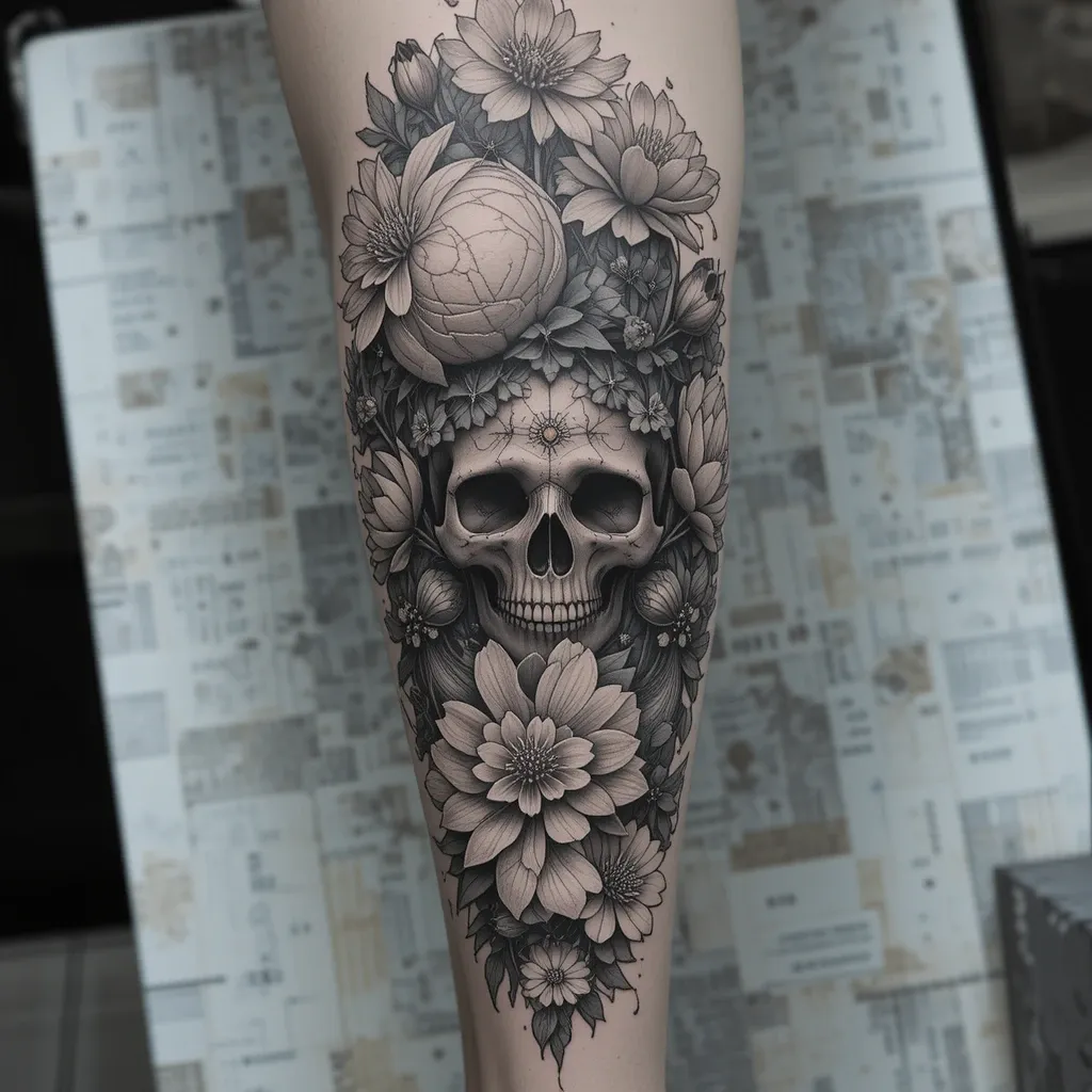 Floral Skull Fusion