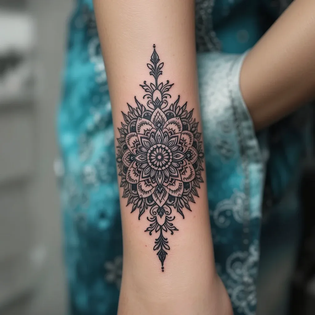 Mandala Wrist Tattoo