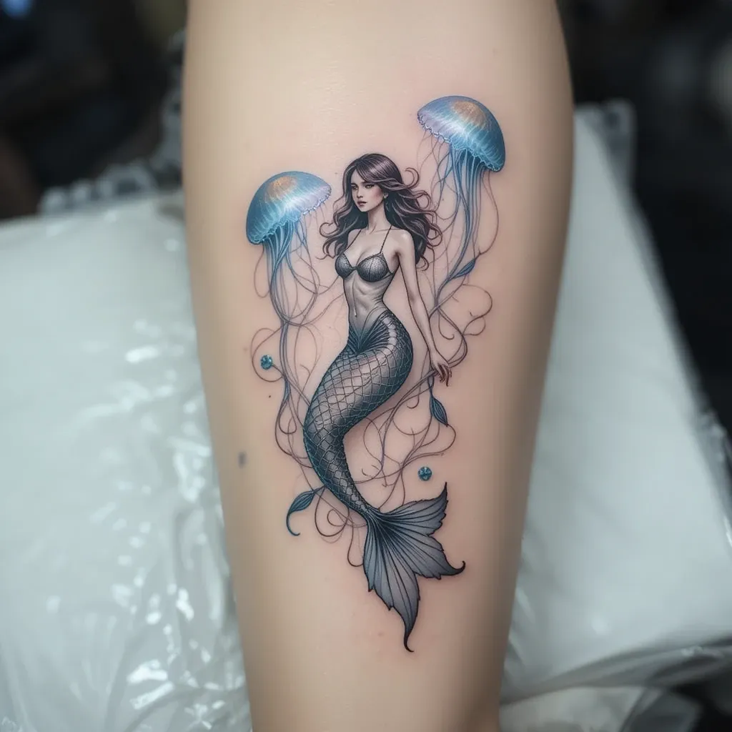 Mermaid and Jellyfish