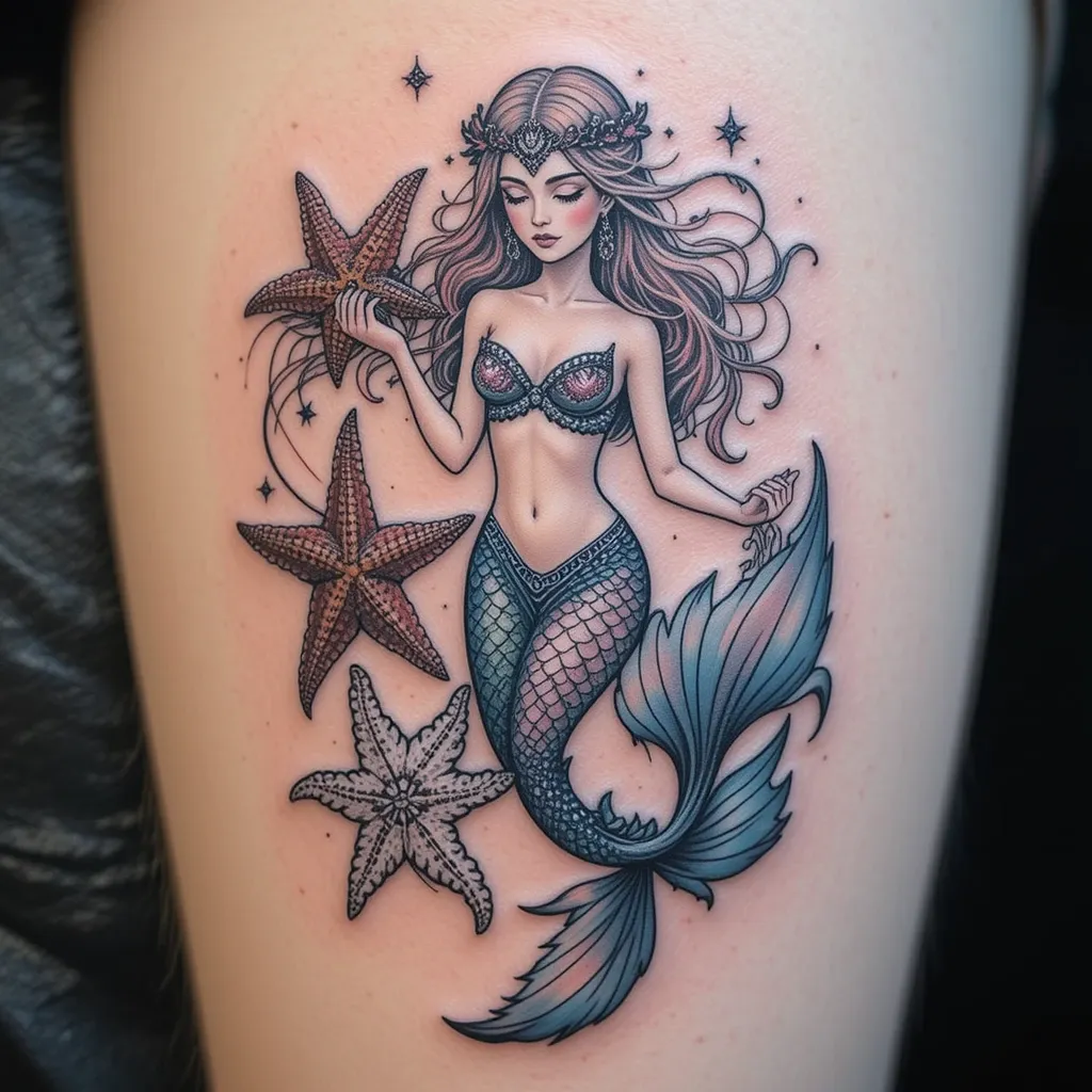 Mermaid and Starfish