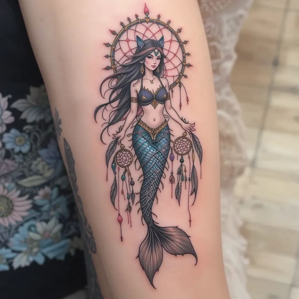 Mermaid with Dreamcatcher