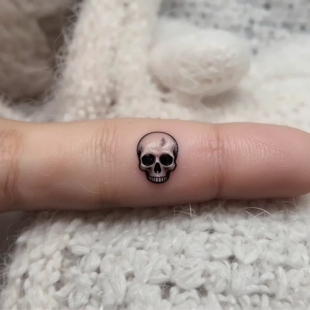 Tiny Skull Tattoo