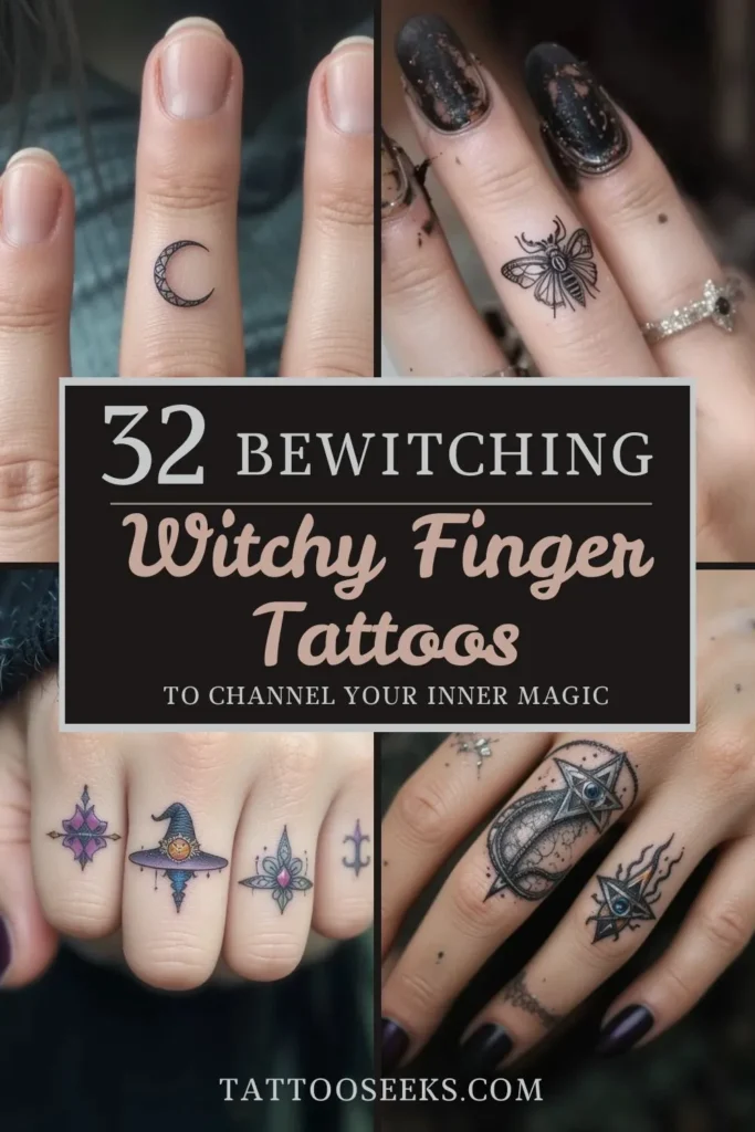 witchy finger tattoos