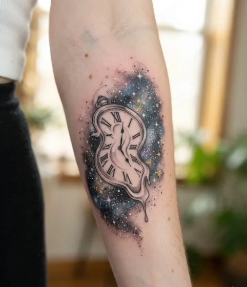 A Melting Clock Suspended in Starlight