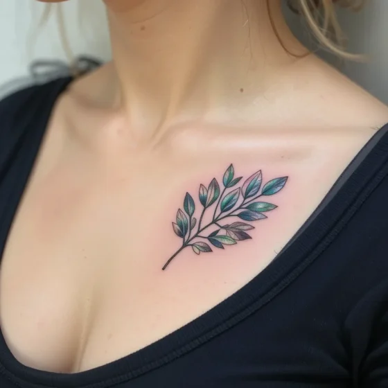 Acacia Leaf Tattoo