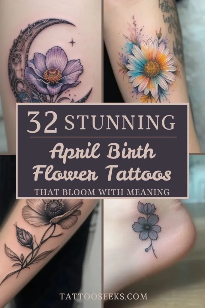April Birth Flower Tattoos
