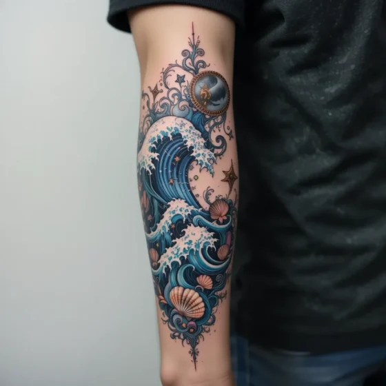 Artistic Wave and Ocean Elements