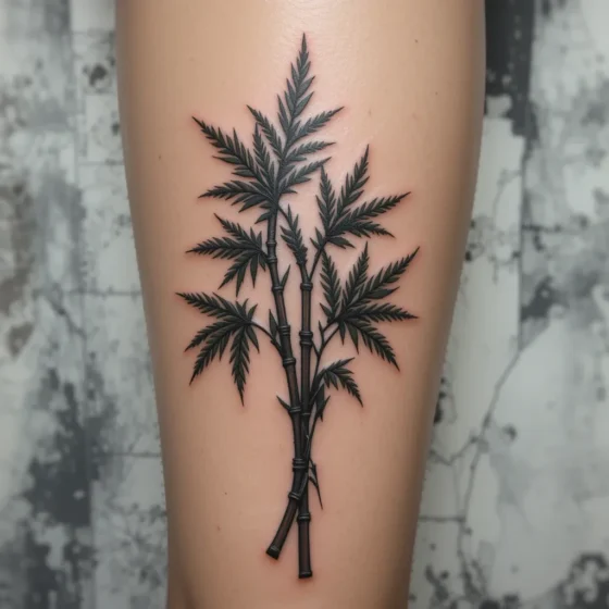 Bamboo Leaf Tattoo