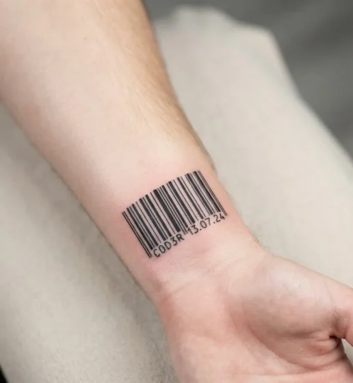 Barcode Tattoo with a Hidden Code