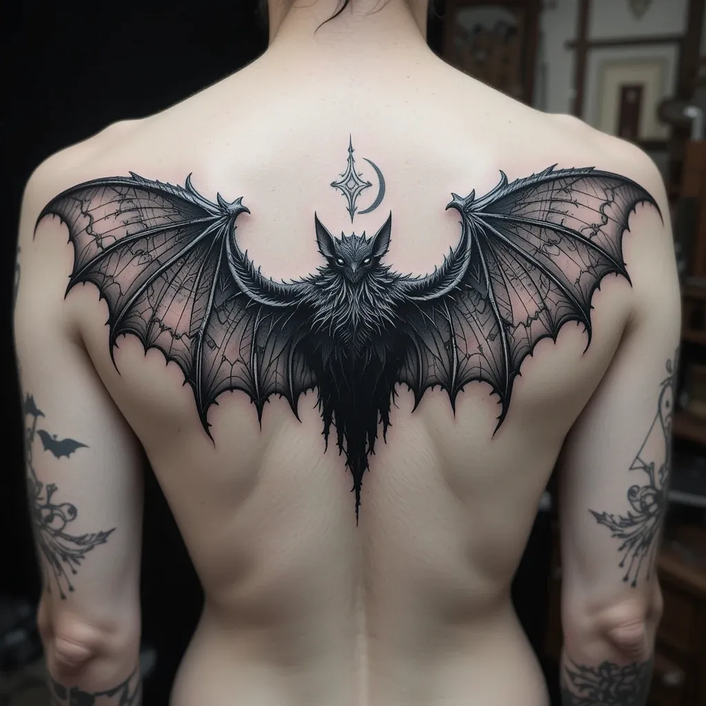 Bat Wings Tattoo