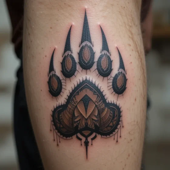 Bear Paw Tattoo