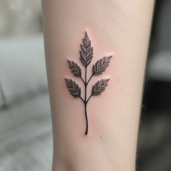 Birch Leaf Tattoo