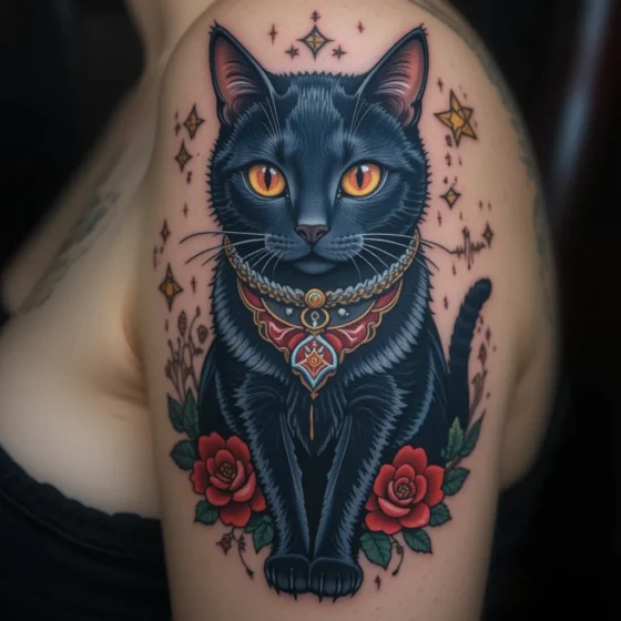 Black Cat Tattoo