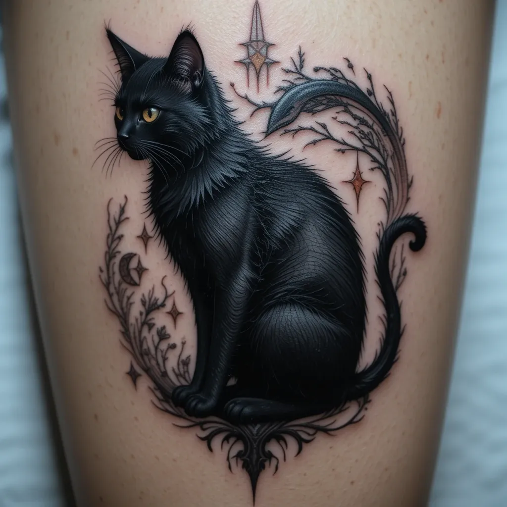 Black Cat Tattoo