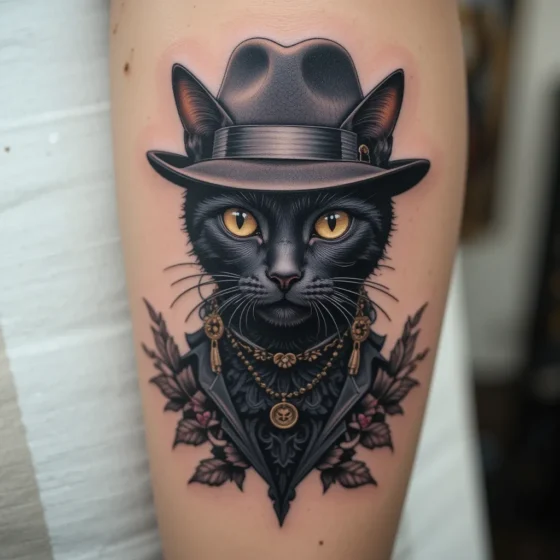 Black Cat with a Fedora