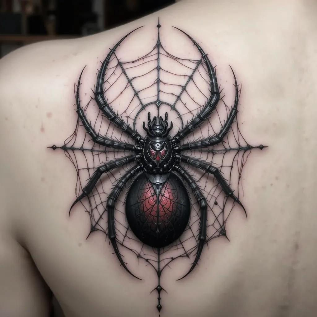 Black Widow Spider Tattoo