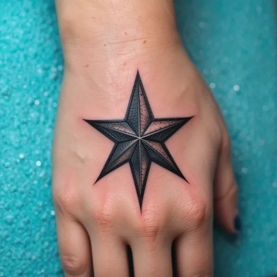 Blackout Star Tattoo