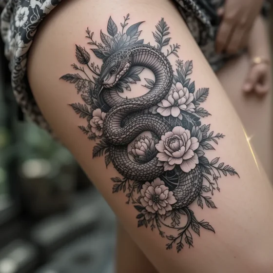 Bold Snake Tattoo