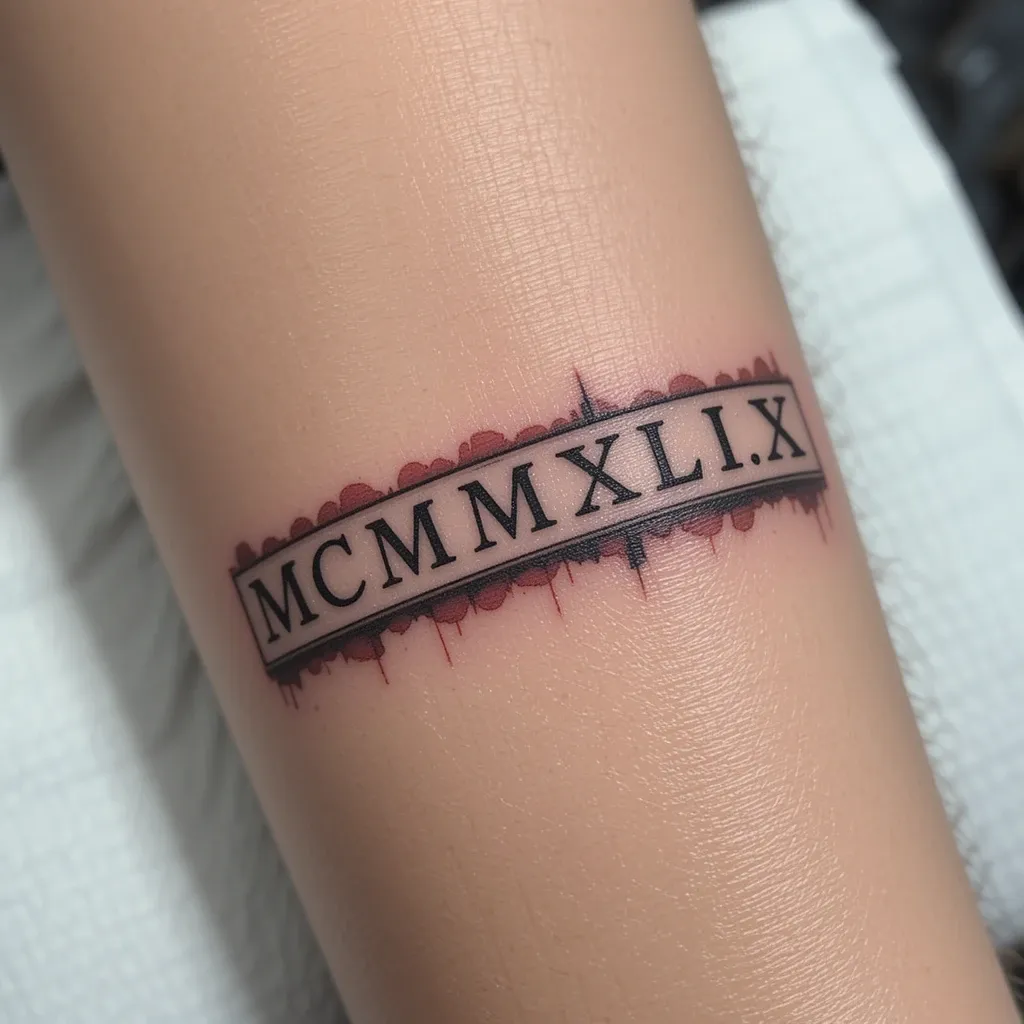 Book Spine with Roman Numerals