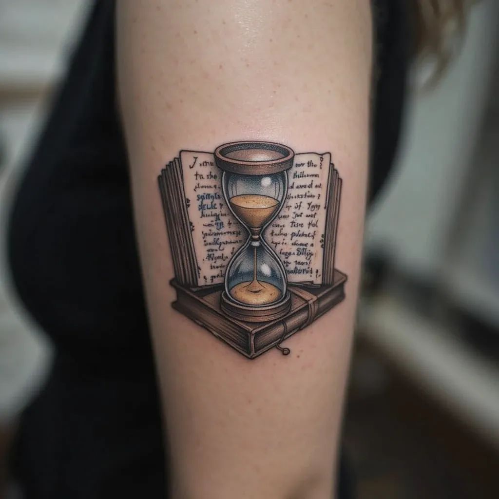 Book and Hourglass