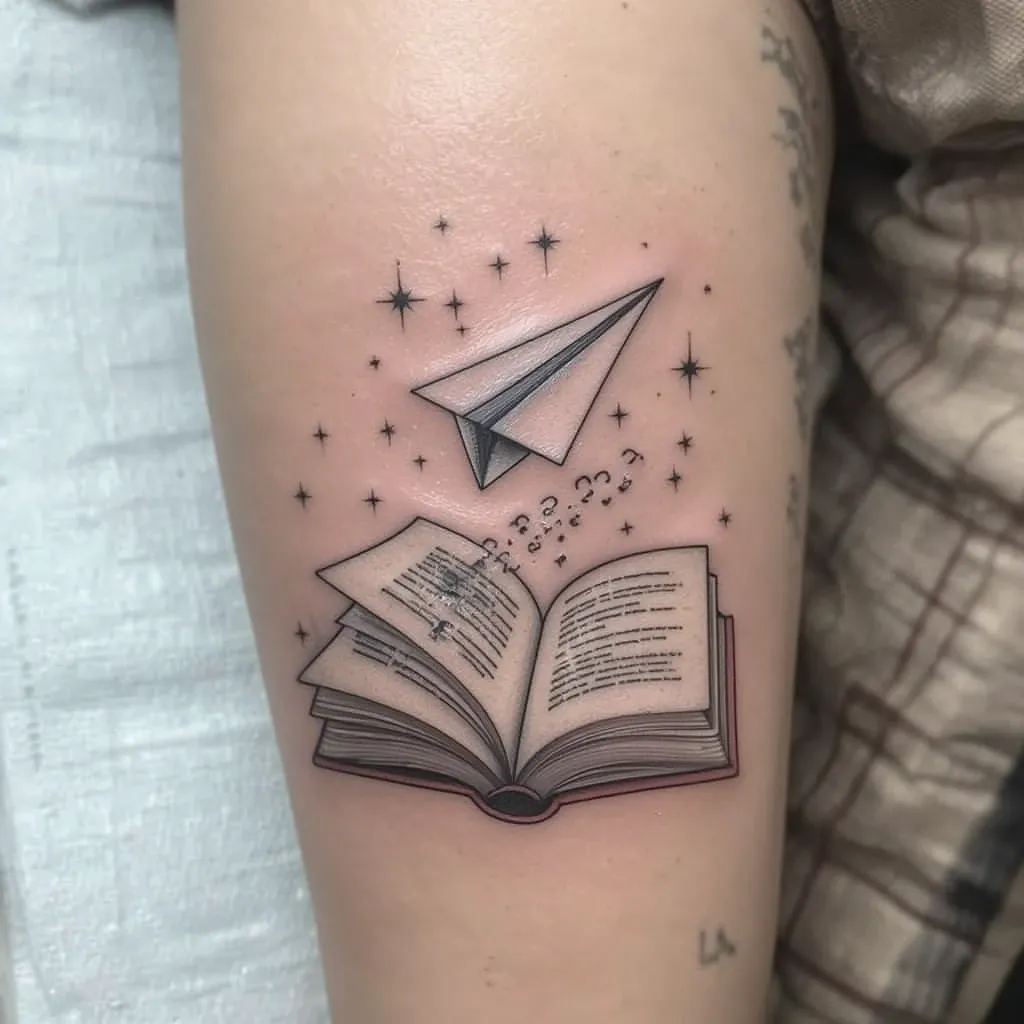 Book with a Paper Plane