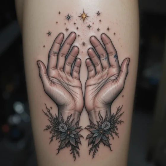 Celestial Hands Reaching for the Stars