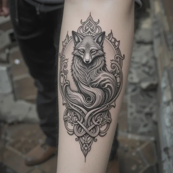 Celtic Fox Tattoo