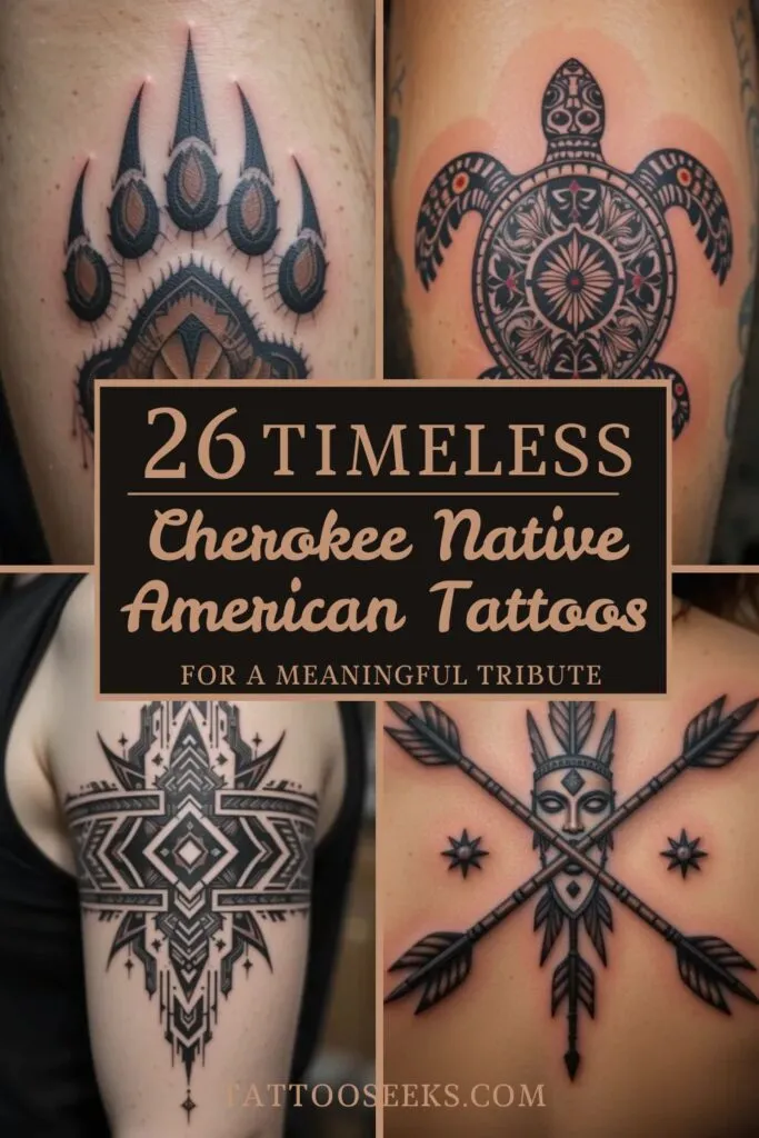 Cherokee Native American Tattoos