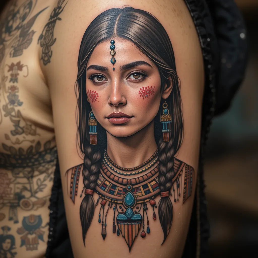 Cherokee Woman Portrait