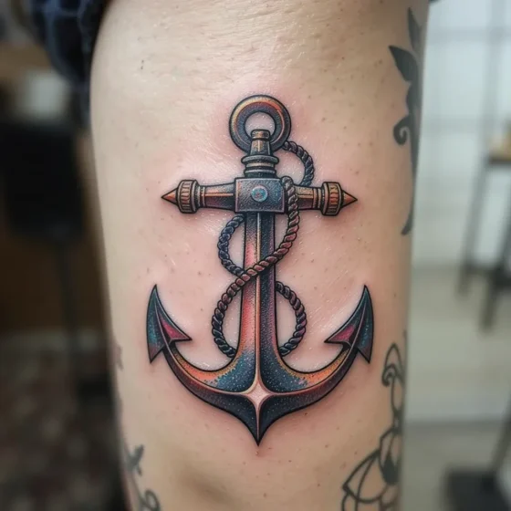 Classic Anchor Tattoo