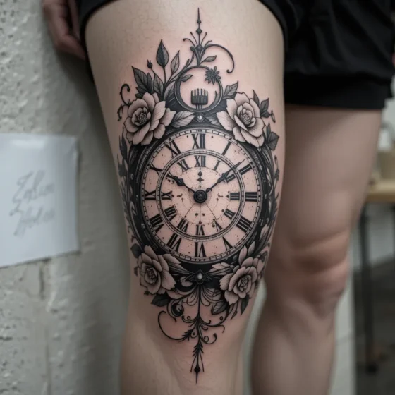 Clock or Hourglass Design