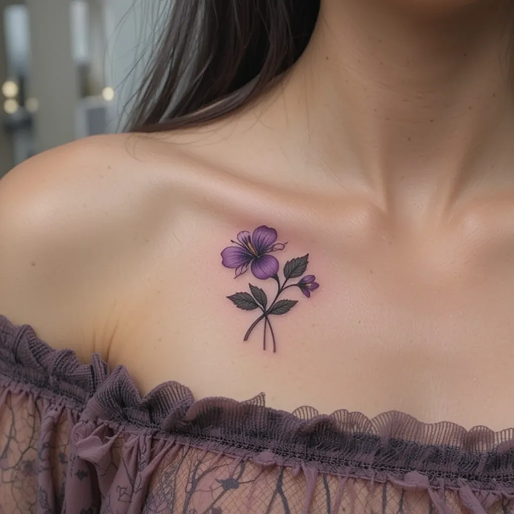 Collarbone Violet Design