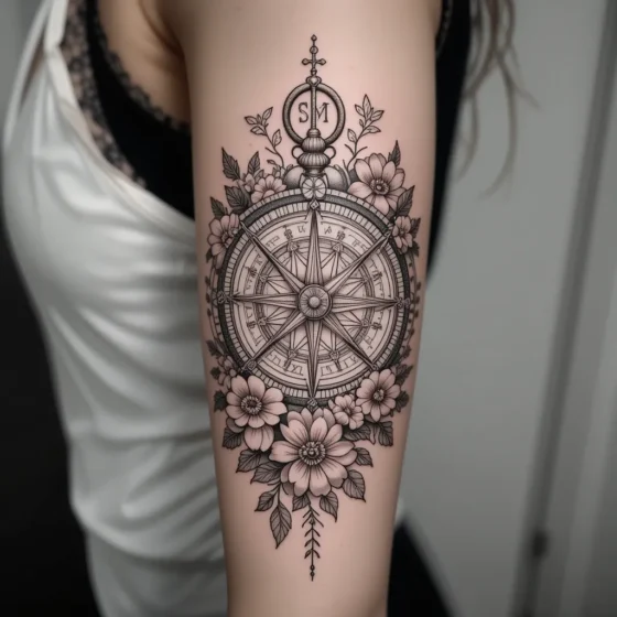 Compass Tattoo