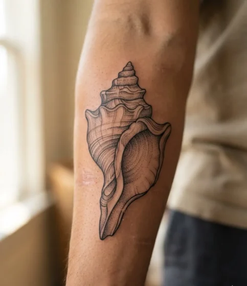 Conch Shell Tattoo