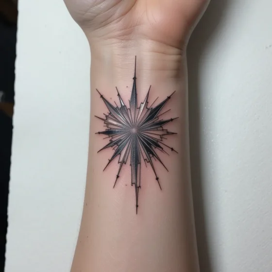 Shattered Glass Effect Tattoo