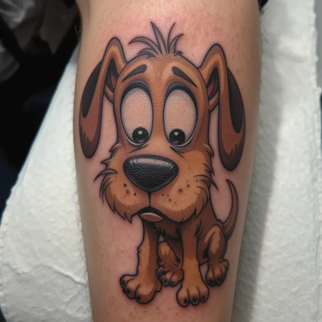 Courage the Cowardly Dog Tattoo