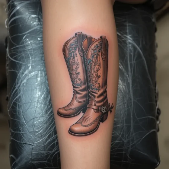Cowboy Boots with Spurs