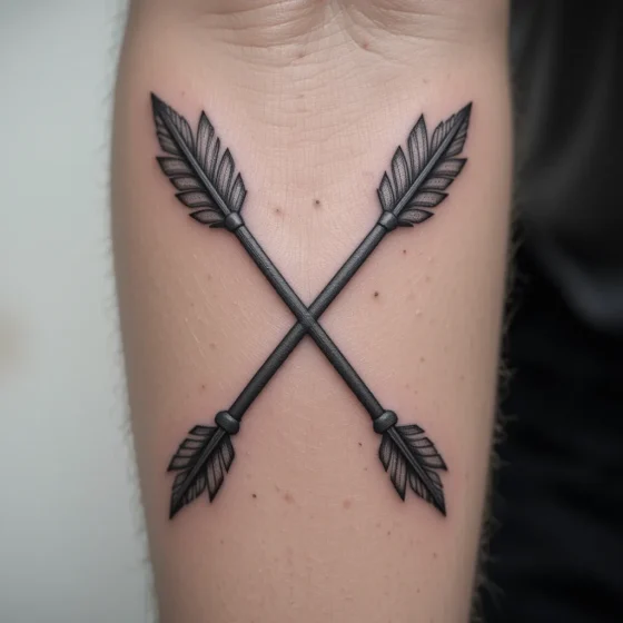 Crossed Arrows for Friendship and Strength