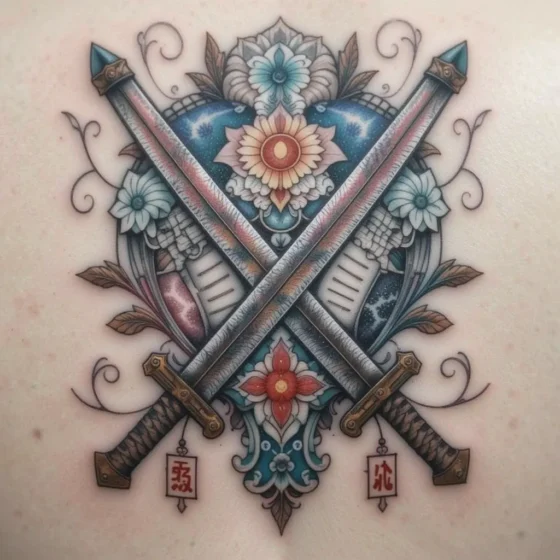 Crossed Swords Tattoo