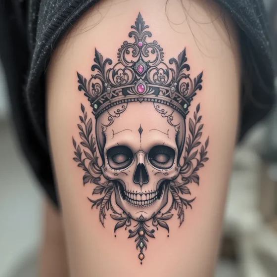 Crowned Skull Tattoo
