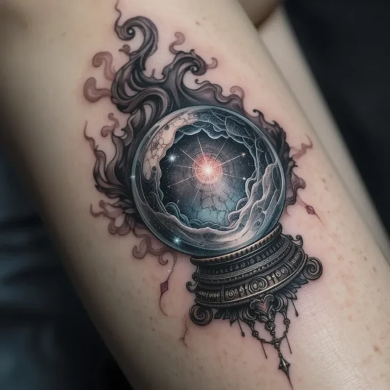 Crystal Ball with Smoke