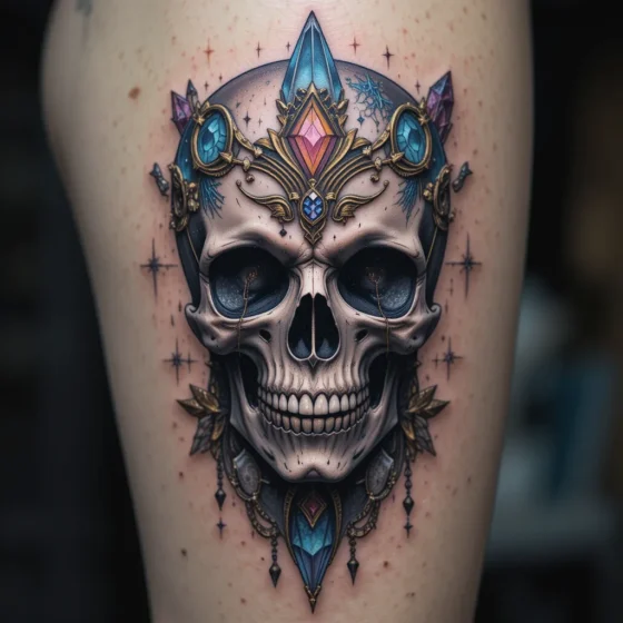Crystal Skull Tattoo