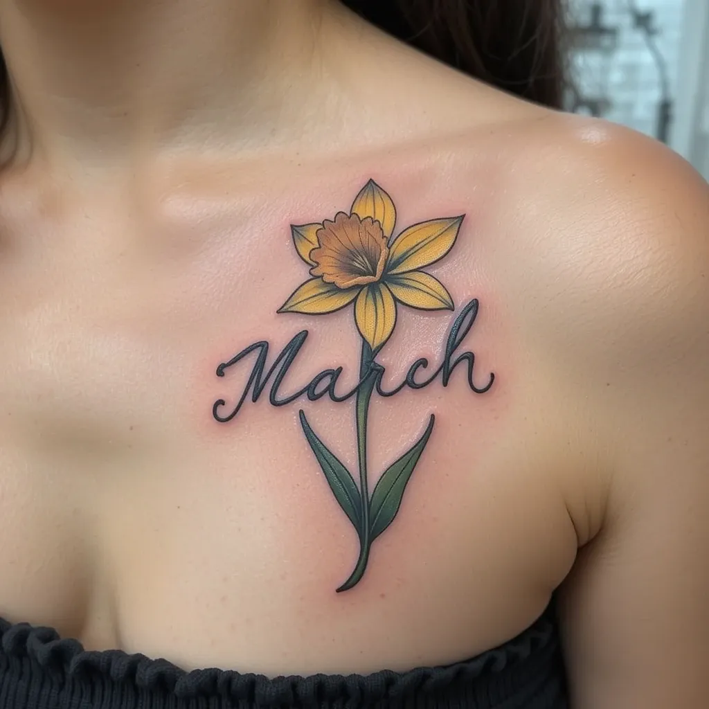 Daffodil and Name Combination
