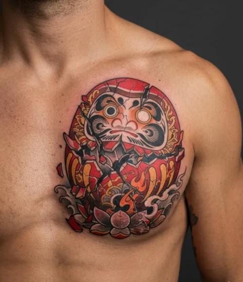 Daruma with a Broken Shell