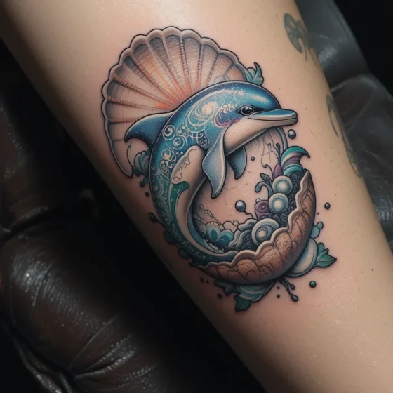 Dolphin in a Seashell