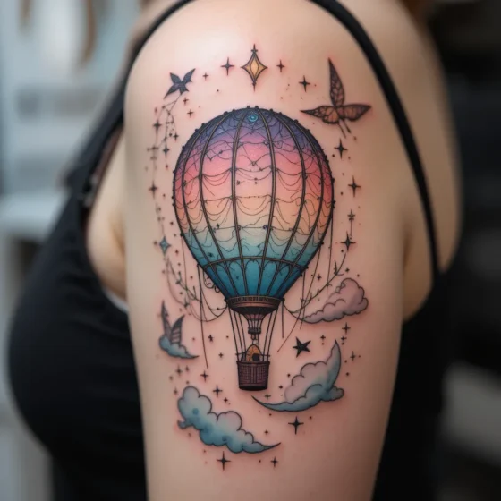 Dreamy Ethereal Hot Air Balloon 
